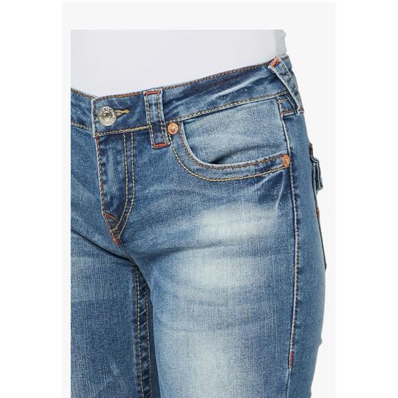 True Religion Rainbow Joey Flare Jeans Womens Size 28 - Picture 3 of 15